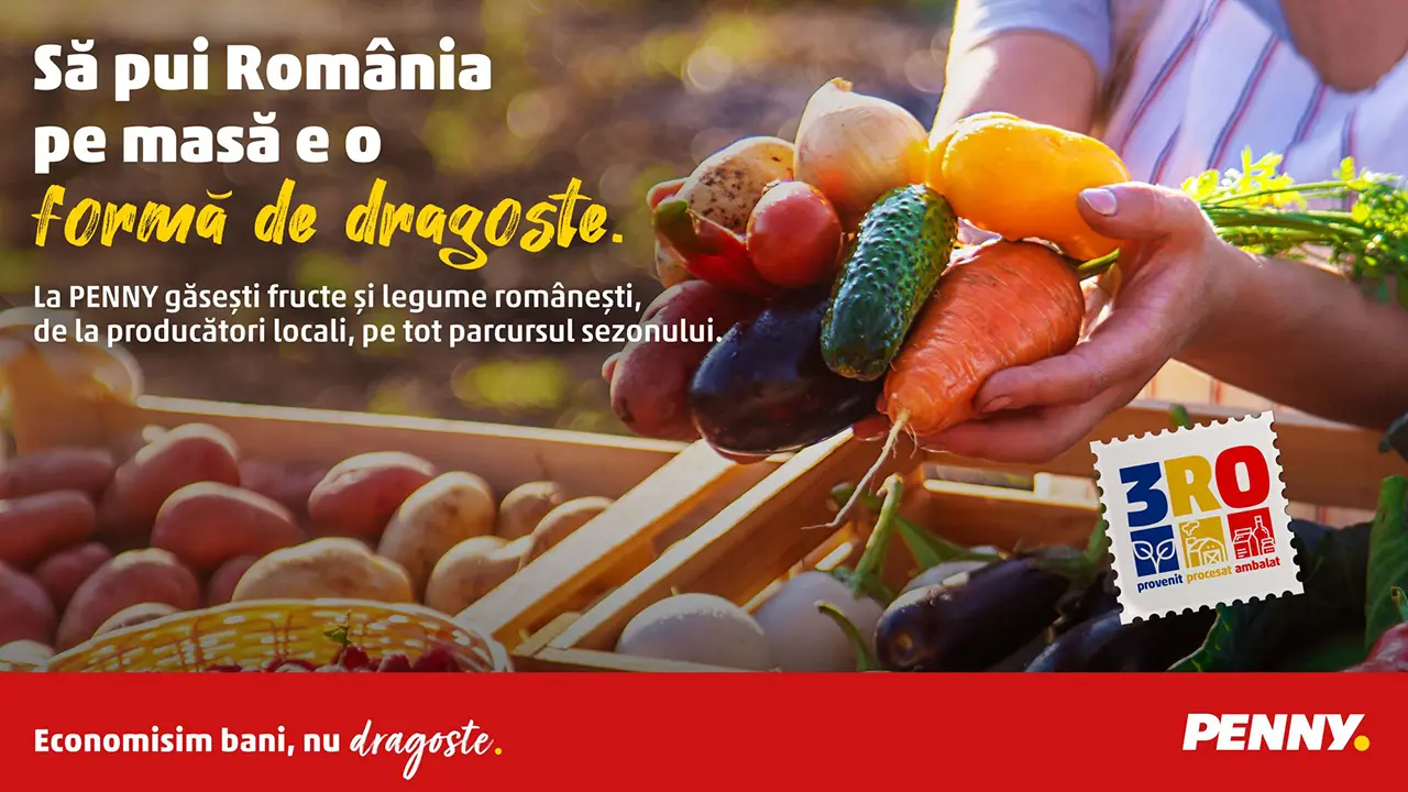 PENNY promovează fructele și legumele românești prin 3RO