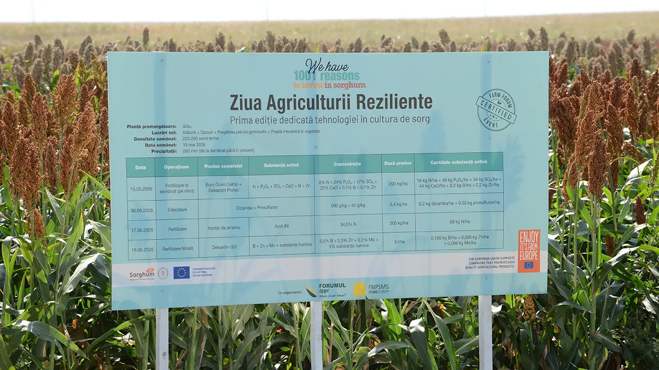 Ziua Agriculturii Reziliente cultura sorgului FAPPR 2026